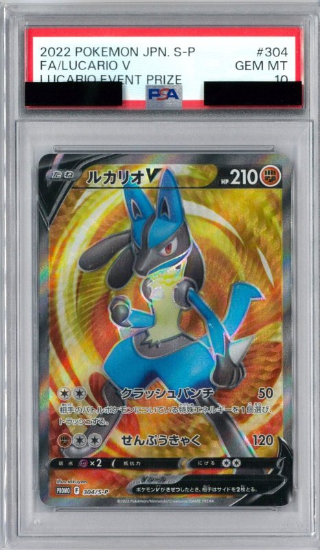 画像1: PSA10 ルカリオV (P) 304/S-P【-】 (1)
